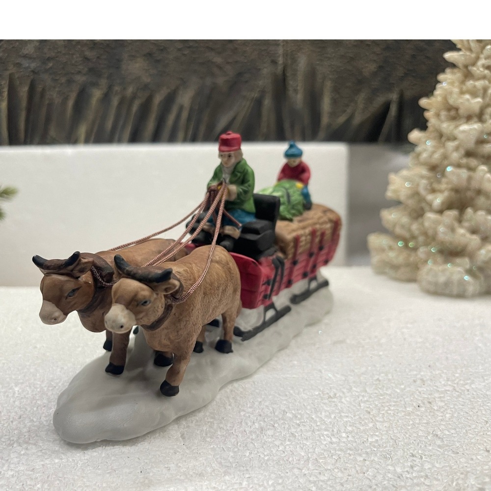 Department 56 Heritage Village Collection OX SLED Porcelain Figurine 5951-0